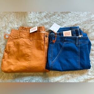 Bundle of 2 Knox Rose Women’s jeans high rise elastic waistband Size  XXL